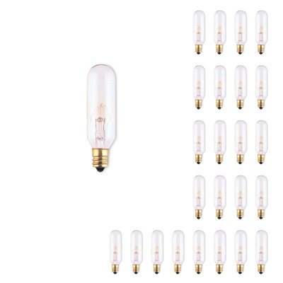 25 Watt T6 E12/Candelabra Dimmable 2700K Incandescent Bulb