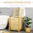 HOMCOM Bamboo Laundry Hamper With Lid, Laundry Hamper, Clothes Hamper, Wood Laundry Hamper-215453124