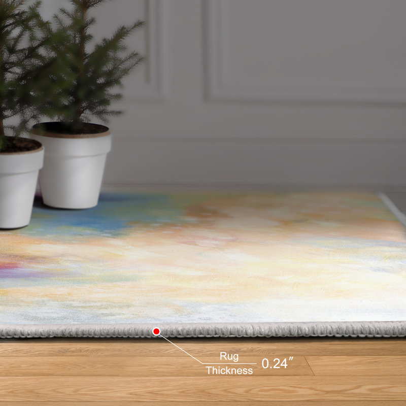 Dree Abstract Indoor Rug, Rectangle 7'6" x 10'4"
