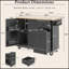 Îlot de cuisine polyvalent avec plusieurs options de rangement et fabrication durable-82978342