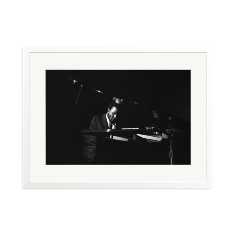 Thelonious Monk in Chicago, 23" H x 31" W, White