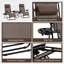 Ensemble de chaise Zero Gravity avec table d'appoint, chaise inclinable pliante avec porte-gobelets et coussins, chaise longue réglable pour piscine, jardin, pelouse, plage-353439576