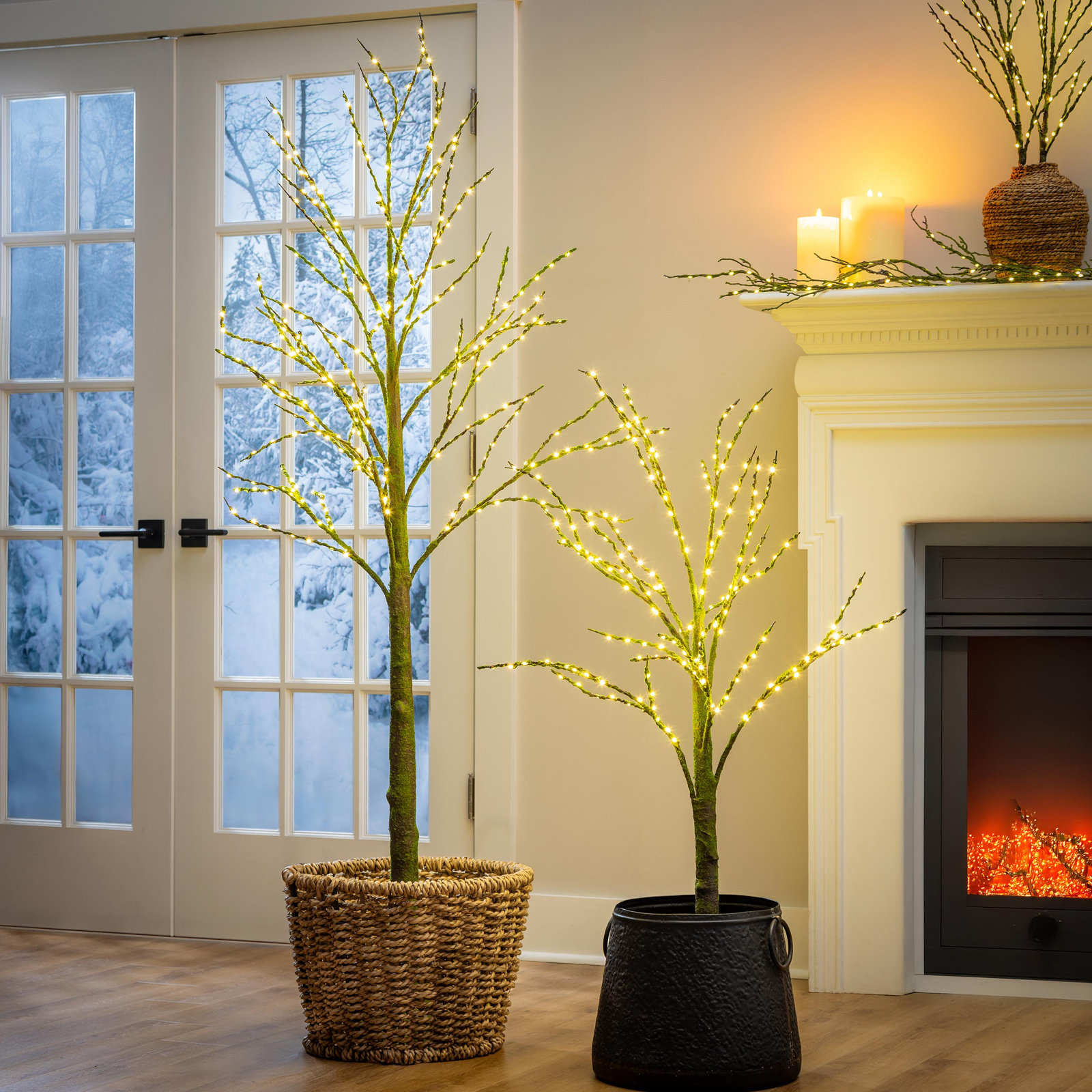 48" Pre-Lit Mossy Tree