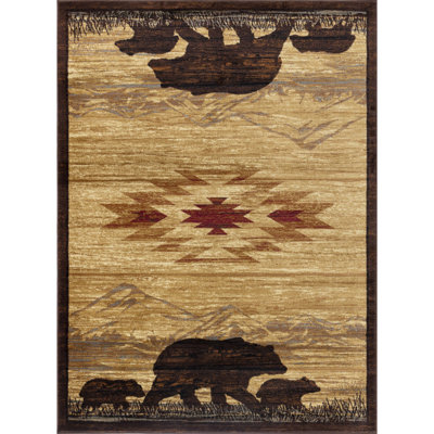 Nature's Nest GC_CBL3006 Multi 7 Ft. 10 In. X 10 Ft. 3 In. Lodge Area Rug