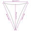 Foscot 3.5m x 3.5m Triangular Shade Sail