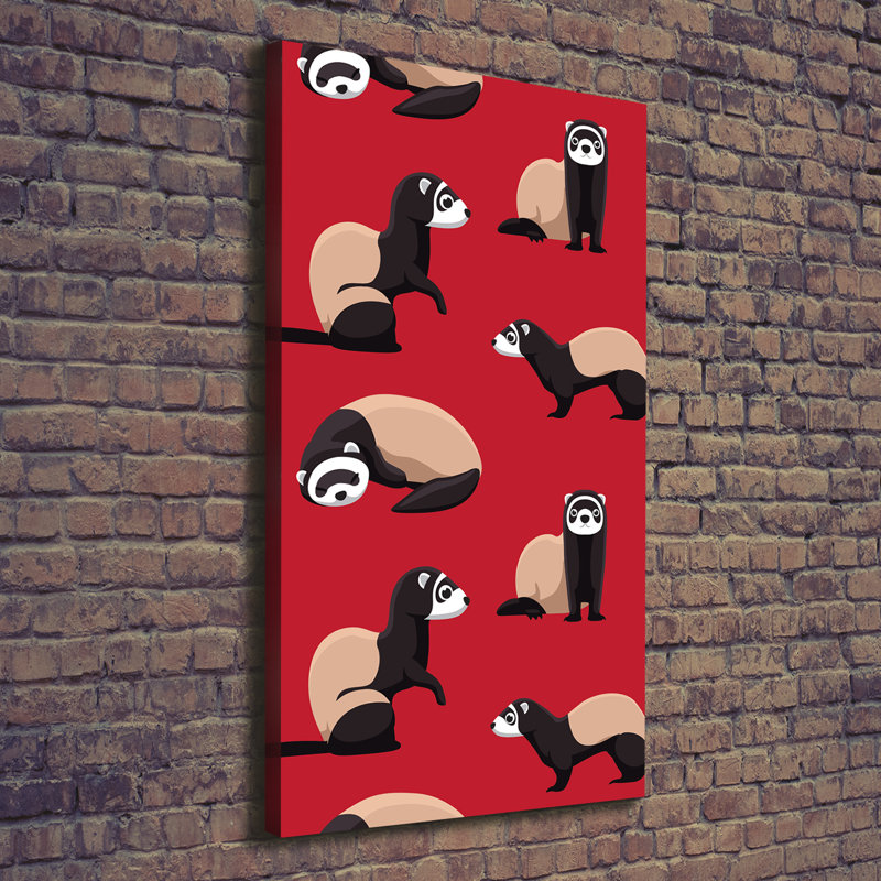 Ferrets - Wrapped Canvas Print