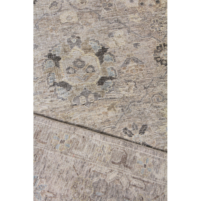 Heirloom Wool Abstract Area Rug in Khaki, Rectangle 6' x 9'