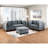 Grey Linen-like Fabric With Charming Button Seat And Stylish Covering Featuring Soft Padding
