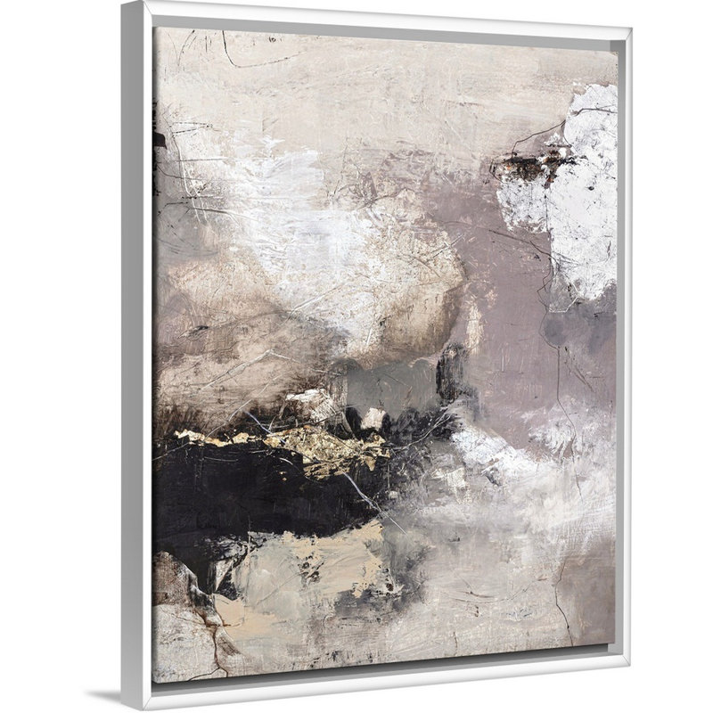 Pure - reproduction d'art, H 32 po x l 26 po x P 1,75 po, Toile blanche encadrée