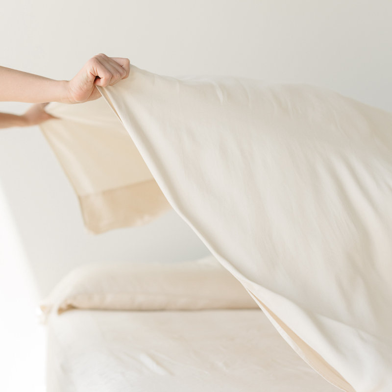 400 Thread Count Rayon Sheet Set, Queen Sheet Set, Cream