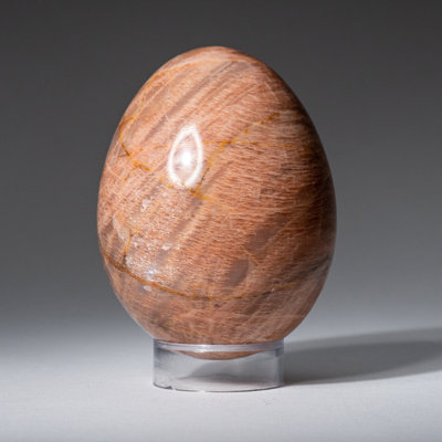 Peach Moonstone Stone Abstract Figurine / Sculpture Decorative Object