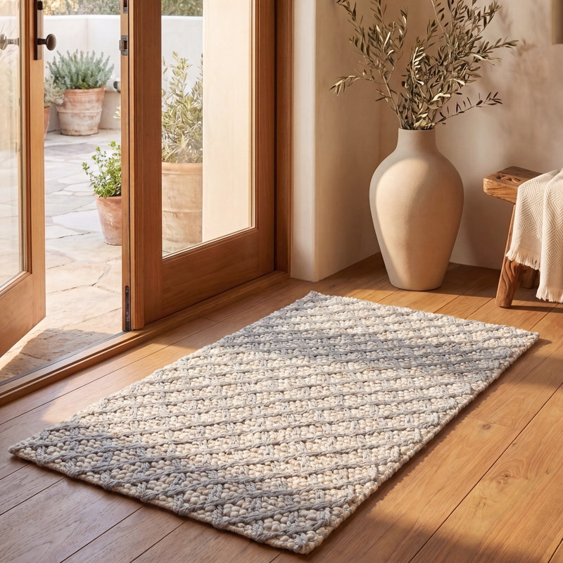 Tapis géométrique tissé à la main Rosenblum Natura, Rectangulaire 3 pi x 5 pi
