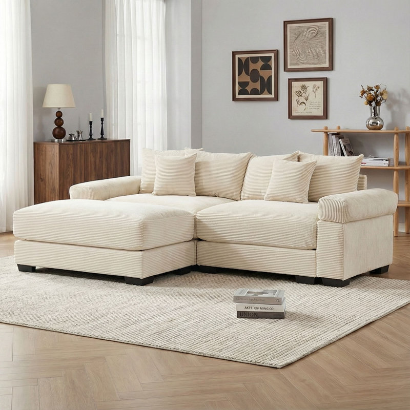 Canapé 92 po, Beige