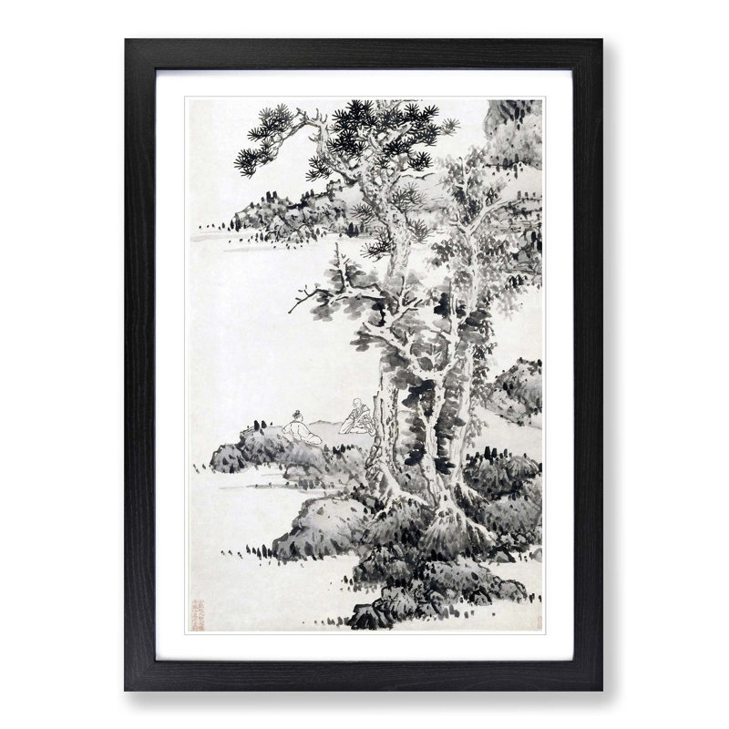 Mighty Tree by Lan Ying - Picture Frame Painting Print, 48cm H x 36cm W x 2cm D, Black Framed