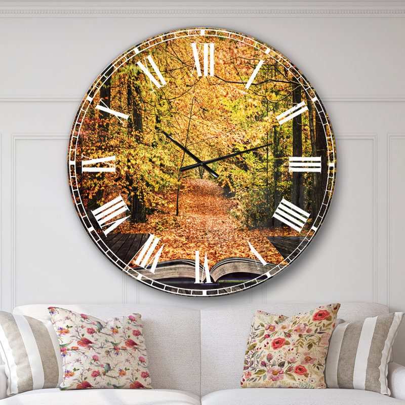 Horloge murale paysage, Surdimensionné