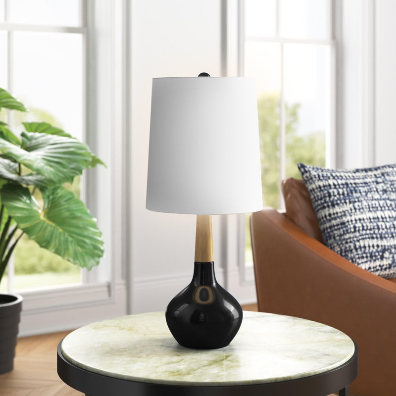Lampe de table 25 po Burwell, Noir