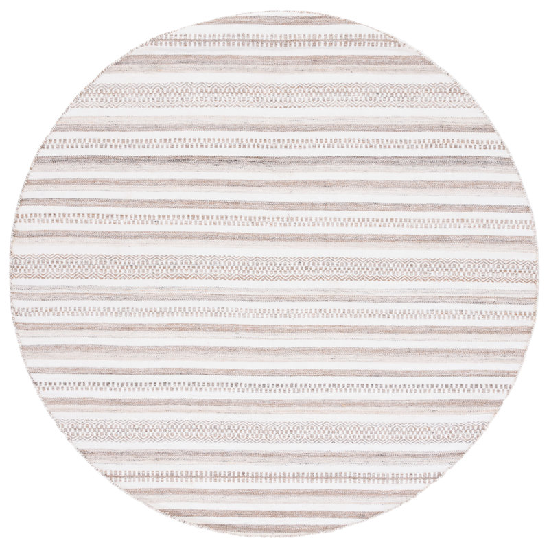 Lesse Hand Woven Performance Southwestern Rug, Round 6'
