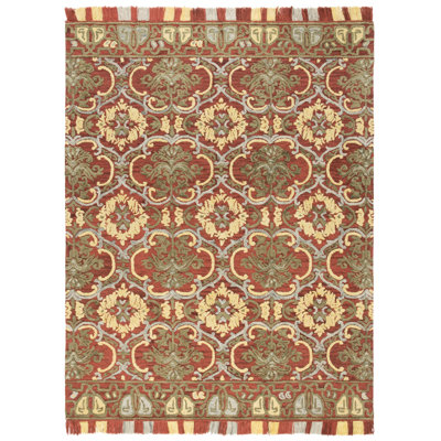 Tapis floral en laine / coton touffeté Blossom