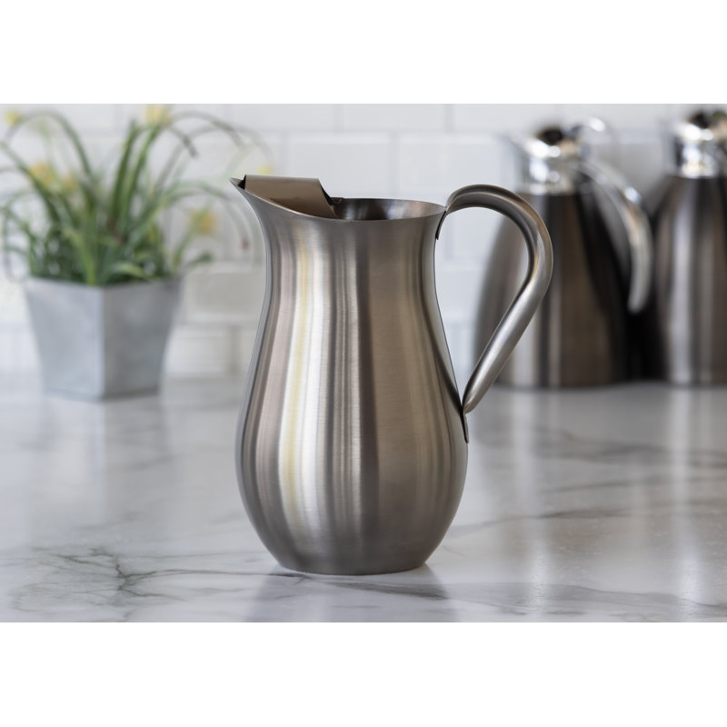 Bell Shaped with Ice Guard 67.7 oz. Pitcher, Gray