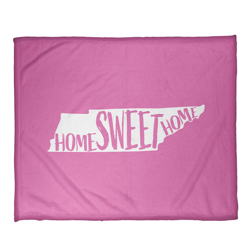 Jeté en polaires pour tennessee home, l 52,5 po x L 62,5 po, Rose