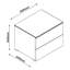Privilegio 55cm W Manufactured Wood Bedside Table