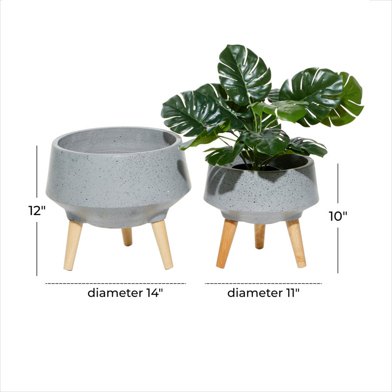 Annora Pot Planter, Gray