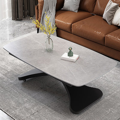 Italian light luxury rock slate coffee table