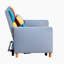 Chaise longue en velours Gratienne