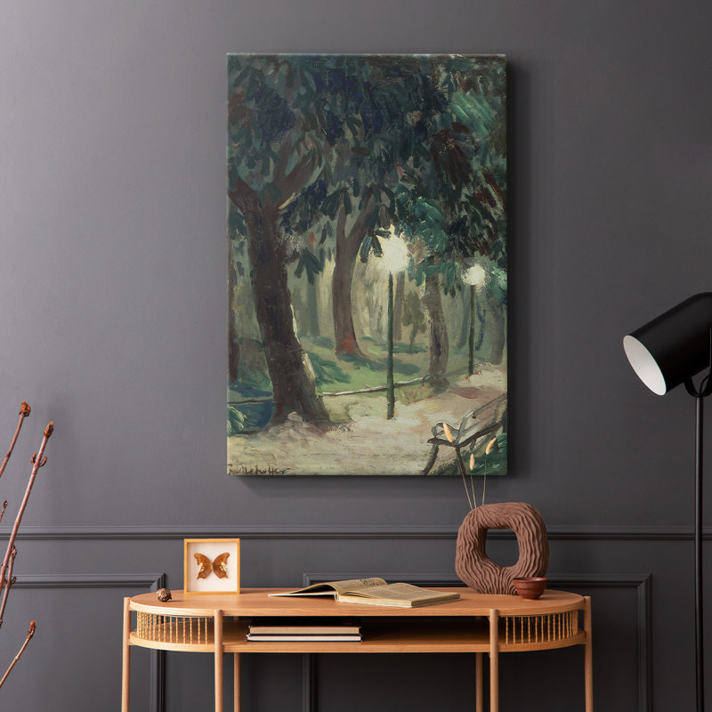 Paysage rétro CXLVII - galerie Cavas, H 18 po x l 12 po