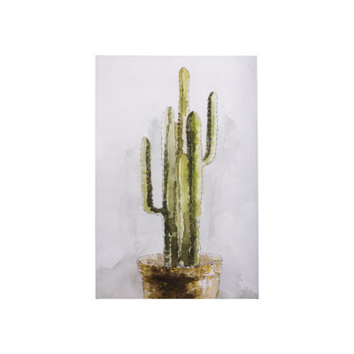 Toile texturée cactus II