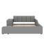 Grand lit tapissier de grande taille, lit combiné mère-enfant avec table d'appoint et mini tabouret-654428844