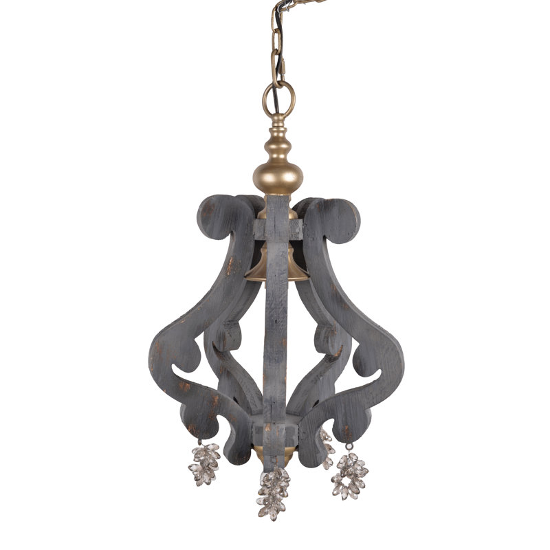 Luminaire suspendu géométrique de style lanterne 1 lumière