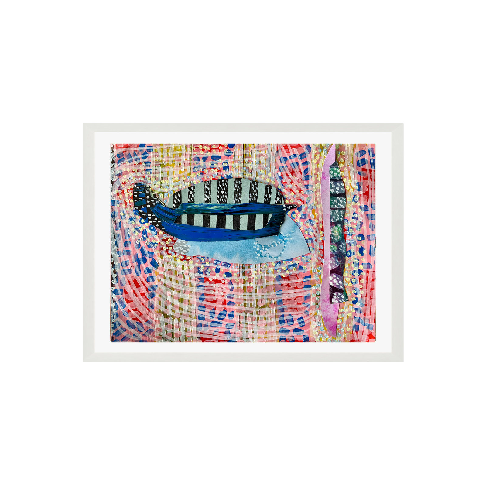 Chrysalis Print by K'era Morgan, White Paper Single Picture Framed, White, 36" H x 48" W
