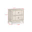 1pc table de chevet deux tiroirs de rangement meubles de chambre à coucher en bois contemporain traditionnel