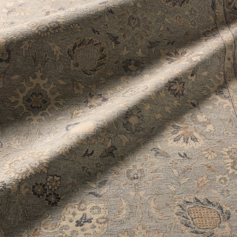 Jaipur Living Sahlest TRZ03 Handknotted Oriental Gray and Beige Area Rug (10'x14'), Rectangle 8' x 10'