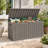 90 Gallon Outdoor Deck Box with Seat, Lockable Waterproof Resin Storage Box-135894149