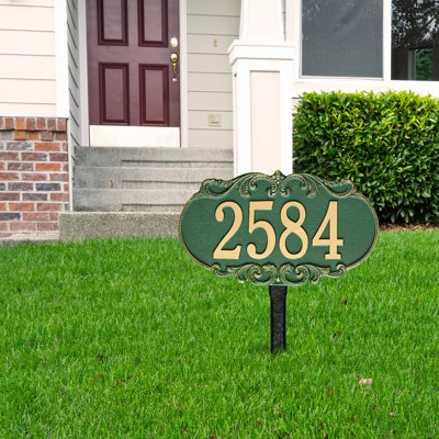 Charrington 1-Line Lawn Address Sign