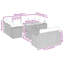 Ensemble de canapé de jardin Vidaxl beige