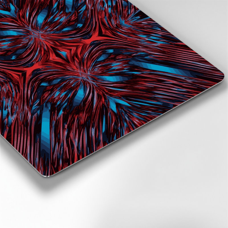 Art mural rouge Op Op 10, H 192 po x l 192 po x P 0,05 po