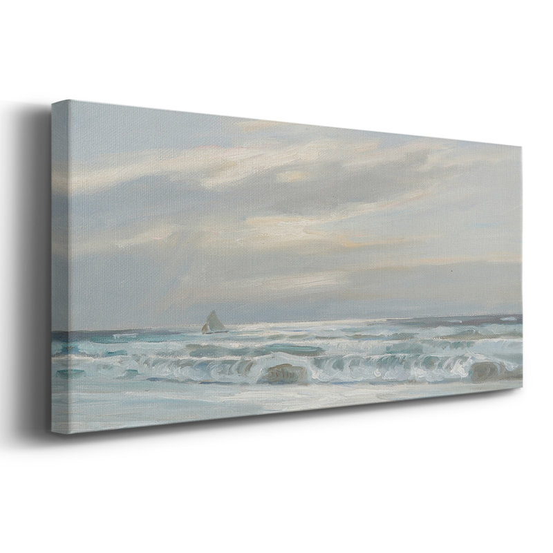 Série nautique-CD XXX- Toile tendue avec châssis - Prêt à accrocher, H 12 po x l 30 po