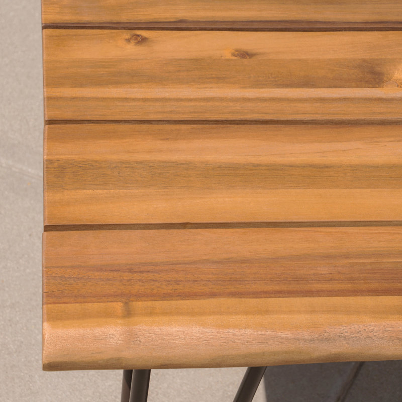 Table basse en bois et métal