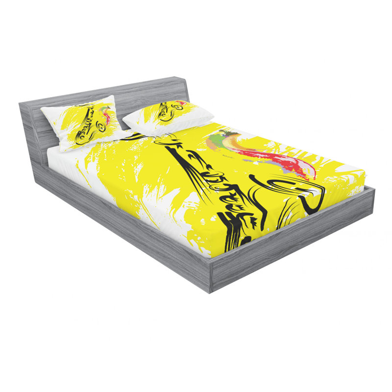 Microfiber Sheet Set, Queen Sheet Set with Fitted Sheet