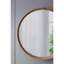 Miroir rond en bois de 100 cm x 7,5 cm (39,4 po x 3 po), miroir mural décoratif