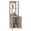 Armoire à linge, deux tablettes intérieures, deux tablettes ouvertes, une porte-1472241627