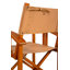 Chaise pliante en cuir Regenald, brun