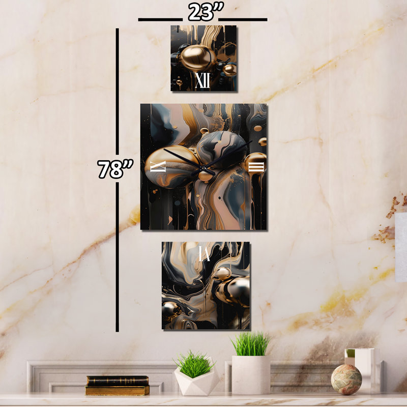 Iffath Metal Wall Clock