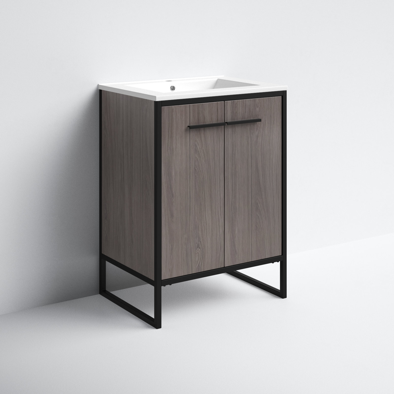 Saray 24'' Single Bathroom Vanity, Gray Taupe
