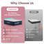 Matelas gonflable CHEIMOR 52 cm (20,5 po) Queen, pompe électrique intégrée, sac de transport inclus, chambre simple, usage intérieur/extérieur, capacité de 363 kg (800 lb), bleu-137706401