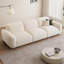 Canapé modulaire réglable en chenille blanc crème-845760047