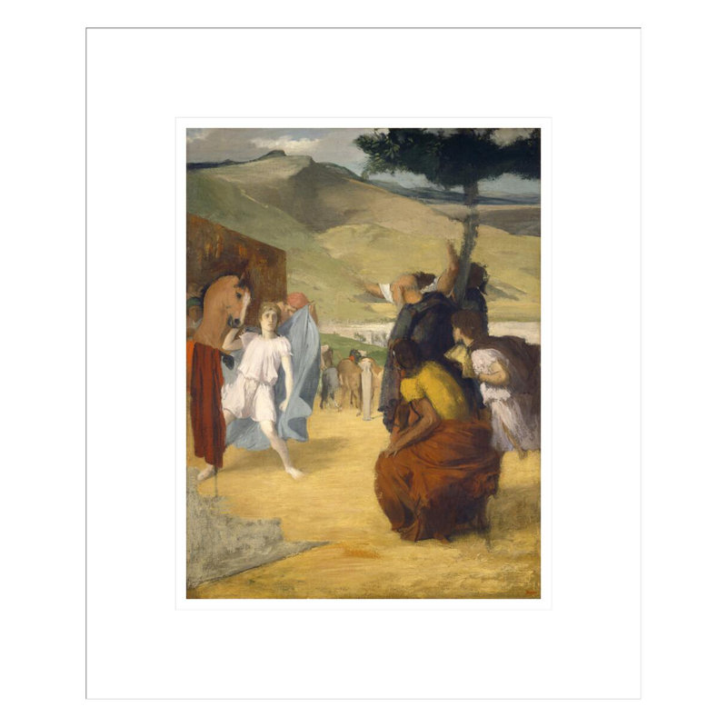 «Alexander and Bucephalus» par Edgar Degas, impression giclée encadrée, H 16,37 po x l 13,75 po